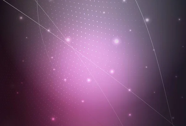 Dark Pink Vector Illustrazione Con Set Brillanti Cerchi Astratti Colorati — Vettoriale Stock