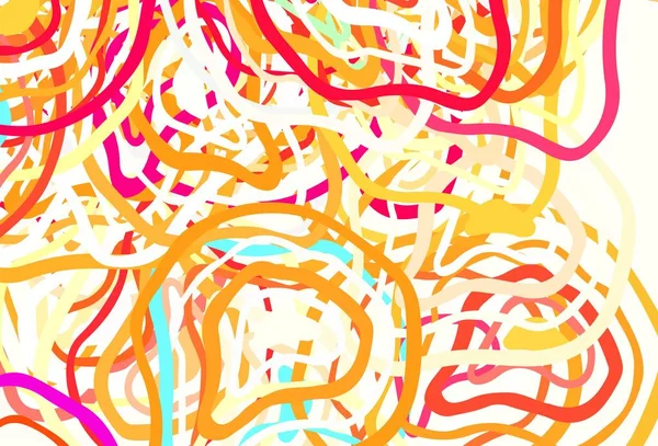 Hellorange Vektorschablone Mit Chaotischen Formen Illustration Mit Farbenfrohen Verlaufsformen Abstrakten — Stockvektor