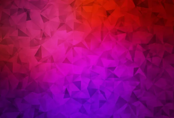 Rosa Escuro Textura Triângulos Gradiente Vetorial Amarelo Ilustração Geométrica Criativa — Vetor de Stock
