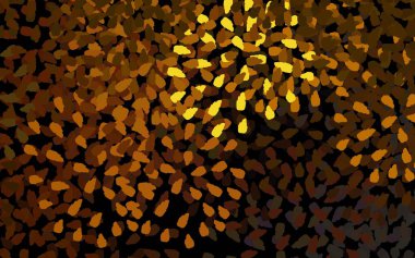 Koyu yeşil, soyut şekilli sarı vektör arkaplan. Modern tarzda değişen renkli kaotik formlar. Kartvizitiniz için modern tasarım.