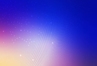 Açık Pembe, Mavi Vektör Parıltısı soyut çizim ve bulanık yağmur damlaları. Bulanık dekoratif tasarım baloncuklu soyut tarzda. İniş sayfası için modern şablon.