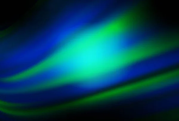 Mörkblå Grön Vektor Suddig Glans Abstrakt Mall Färgglad Abstrakt Illustration — Stock vektor