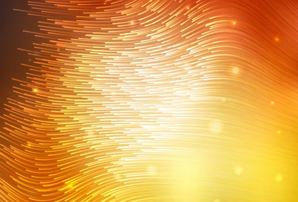 Bükülmüş çizgileri olan hafif turuncu vektör arkaplanı. Değişken çizgileri olan renkli soyut çizimler. Reklamınız için yepyeni tasarım..