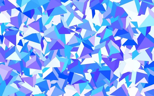 Hellrosa Blaue Vektortextur Mit Dreieckigem Stil Dekorative Gestaltung Abstrakten Stil — Stockvektor
