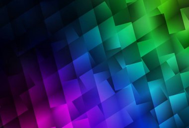 Eşkenar dörtgenli koyu renk vektör şablonu. Dikdörtgenli soyut gradyan çizimi. Reklamlar için desen.