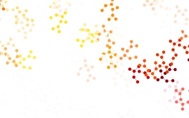 Yapay zeka yapısına sahip hafif turuncu vektör şablonu. Yapay zeka bağlantılarıyla basit bir şekilde renkli tasarım. Poster ve teknoloji sembolü.