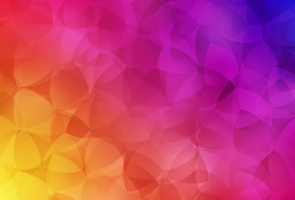 Hellrosa Gelber Vektorverlauf Dreiecke Textur Eine Völlig Neue Farbillustration Polygonalen — Stockvektor