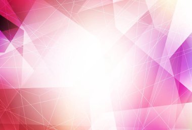 Açık kırmızı, sarı vektör düzeni çizgiler, üçgenler. Üçgen şekilli ışıltılı soyut çizimler. Bir cep telefonu için arka plan.