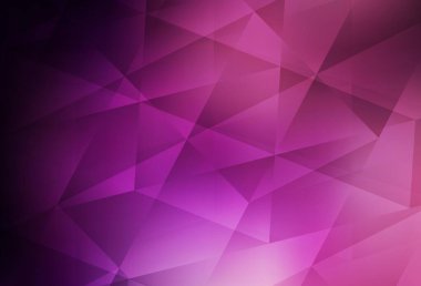 Koyu Mor, Pembe vektör çokgen çizimi. Çokgen soyut çizim ve gradyan. İşiniz için yepyeni bir tasarım..