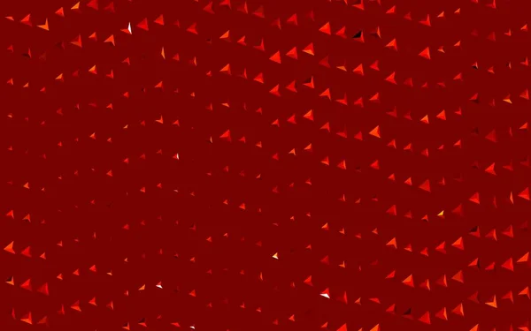 Modello Vettoriale Rosso Scuro Con Cristalli Triangoli Triangoli Sfondo Astratto — Vettoriale Stock