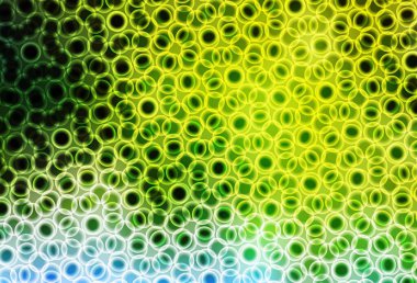 Açık yeşil, baloncuklu sarı vektör arkaplan. Doğa tarzında renkli baloncuklu soyut illüstrasyon. Marka kitabınız için yeni şablon.