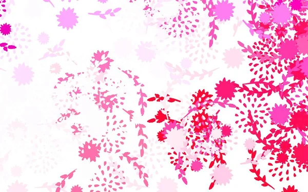 Luz Púrpura Rosa Vector Fondo Natural Con Flores Ilustración Abstracta — Vector de stock