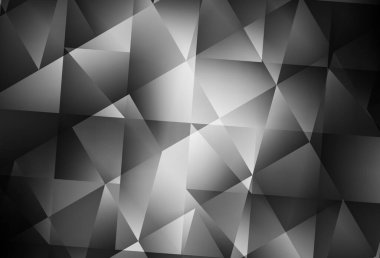 Açık gri vektör düşük polimerli arka plan. Çokgen şekilli bir örnek. Arkaplanlarınız için desenli desen.