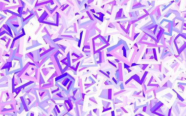 Memphis şekilli açık mor vektör arkaplan. Rastgele şekillerle soyut tarzda dekoratif tasarım. Bir cep telefonu için arka plan.