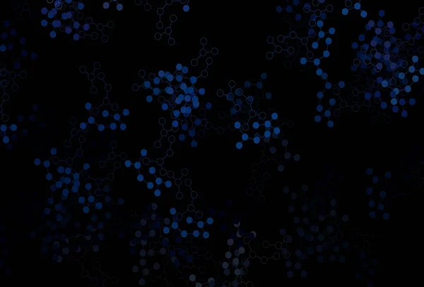Темний Векторний Фон Blue Даними Штучного Інтелекту Блискучі Ілюстрації Формами — стоковий вектор