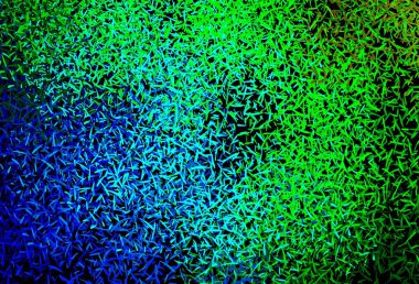 Koyu mavi, renkli çizgileri olan yeşil vektör dokusu. Renkli çubuklarla, soyut çizimler. Reklamlar, posterler, afişler için desen.