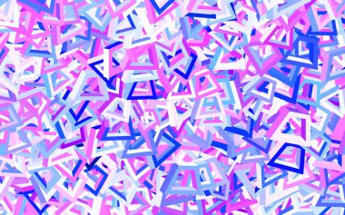 Rastgele şekilli açık mor vektör deseni. Rastgele şekillerle soyut tarzda dekoratif tasarım. Bir cep telefonu için arka plan.