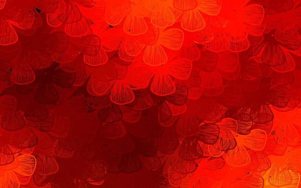 Темно Красный Вектор Элегантный Фон Деревьями Ветвями Абстрактная Иллюстрация Цветами — стоковый вектор