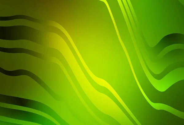 Verde Claro Textura Vetorial Amarela Com Linhas Dobradas Uma Ilustração — Vetor de Stock