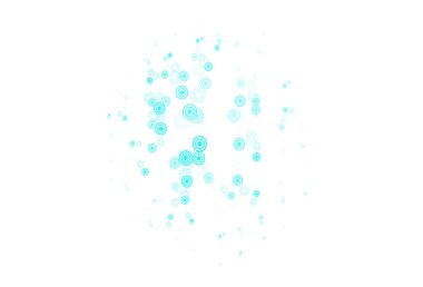 Açık mavi, diskli yeşil vektör dokusu. Doğa tarzında bulanık halkaları olan güzel renkli çizimler. Fütürist reklamlar ve kitapçıklar için şablon.