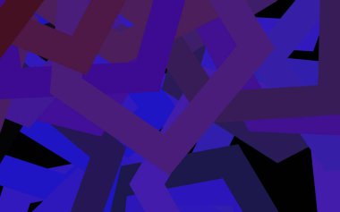 Altıgen şeklinde koyu mor vektör şablonu. Altıgen tarzda ışıldayan soyut çizimler. Reklamınız için bir kalıp, kitapçıklar.