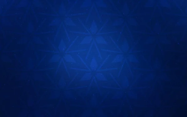 Mörkblå Vektormönster Med Polygonal Stil Glitter Abstrakt Illustration Med Triangulära — Stock vektor