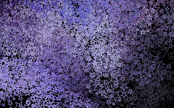 Темно Фиолетовый Векторный Узор Звездами Блестящие Абстрактные Иллюстрации Цветными Звёздами — стоковый вектор