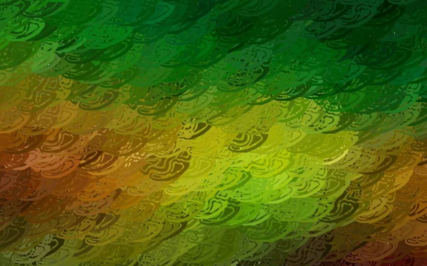 Vert Foncé Motif Vectoriel Jaune Avec Des Polygonales Aléatoires Illustration — Image vectorielle