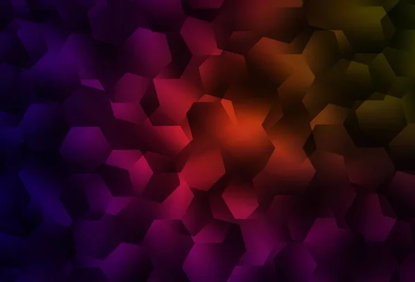 Texture Mosaïque Triangle Vectoriel Vert Foncé Rouge Illustration Polygonale Brillante — Image vectorielle