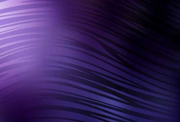 Fond Vectoriel Violet Foncé Avec Des Lignes Courbes Échantillon Aux — Image vectorielle