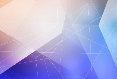 Açık mavi, sarı vektör arkaplan, çizgiler, üçgenler. Soyut üçgenli dekoratif tasarım. Kartvizitiniz için modern tasarım.