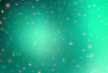 Karnaval tarzında açık yeşil vektör şablonu. Noel sembolleri ve tabelaları ile renkli çizimler. Kitapçıklar, eğitim broşürleri.