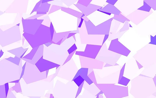 Modèle Vectoriel Violet Clair Style Hexagonal Illustration Hexagones Colorés Sur — Image vectorielle