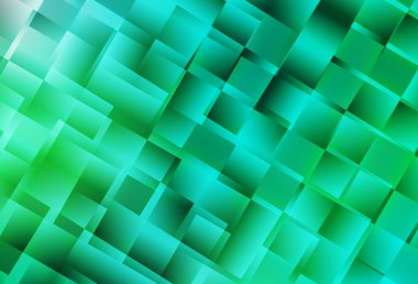 Açık yeşil vektör mozaik şablonu. Origami tarzında gradyan ile geometrik çizim. Web siteniz için çokgen tasarım.