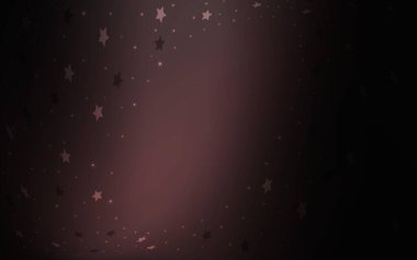 Parlak yıldızlı koyu pembe vektör düzeni. Yıldızlı modern geometrik soyut çizim. İş ilanınız için akıllı tasarım.