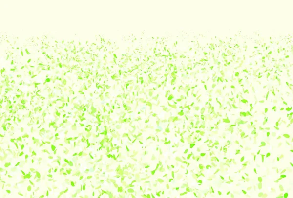 Fond Abstrait Vecteur Vert Clair Avec Des Feuilles Illustration Colorée — Image vectorielle