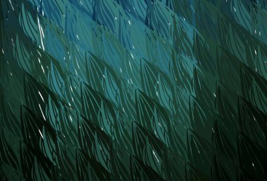 Eğri çizgileri olan koyu yeşil vektör arkaplanı. Soyut ve gradyan renkte renkli çizimler. İşiniz için en iyi tasarım.