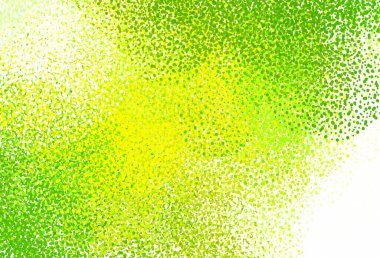 Açık yeşil, küreli sarı vektör deseni. Doğa tarzında renkli baloncuklu soyut illüstrasyon. Reklamlar, broşürler için desen.