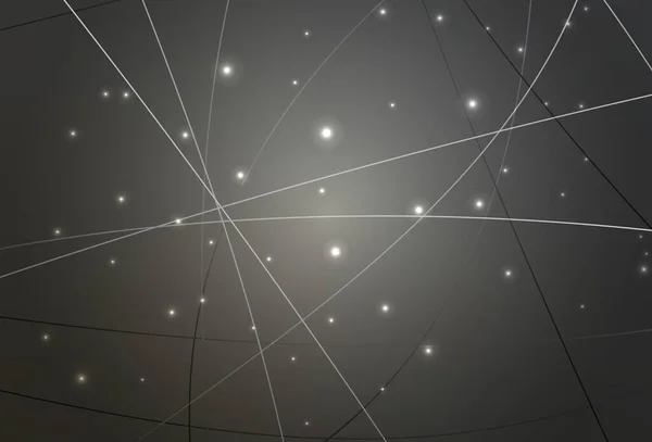 Світло Сірий Векторний Шаблон Кристалами Колами Ілюстрація Набором Різнокольорових Кіл — стоковий вектор