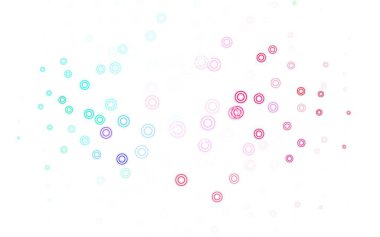 Açık yeşil, daire şekilli kırmızı vektör düzeni. Renkli su damlaları olan modern soyut çizimler. Marka kitabınız için yeni şablon.