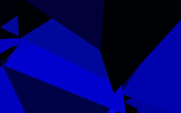 Sötét Kék Vektor Háttér Vonalak Háromszögek Modern Absztrakt Illusztráció Színes — Stock Vector