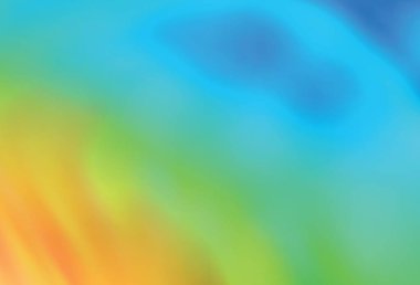 Açık mavi, sarı vektör soyut bulanık arkaplan. Yaratıcı illüstrasyon, yarım tonlu ve eğimli. Bir cep telefonu için arka plan.