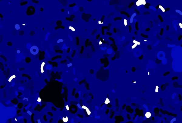 浅蓝色矢量背景与孟菲斯形状 装饰设计的抽象风格与随机形式 手机的背景 — 图库矢量图片