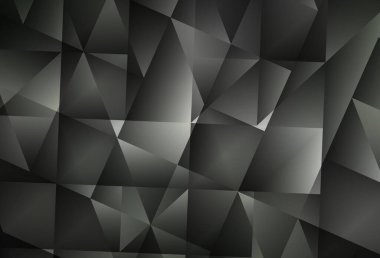 Light Gray vektörü soyut çokgen şablon. Zarif üçgenleri olan soyut çizimler. İş tasarımınız için yepyeni bir tarz.