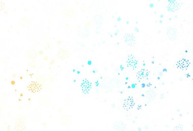 Açık mavi, soyut şekilli kırmızı vektör dokusu. Soyut tarzda rengarenk gradyan şekilleri olan bir resim. Bir cep telefonu için arka plan.