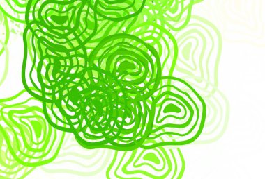 Rastgele şekilli açık yeşil vektör deseni. Renkli rastgele şekillerle modern soyut illüstrasyon. Kartvizitiniz için modern tasarım.