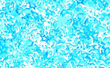 Açık mavi, renkli yıldızlı sarı vektör arkaplan. Soyut şablondaki yıldızlarla dekoratif parlak illüstrasyon. Reklamınız, posteriniz, afişiniz için en iyi tasarım.