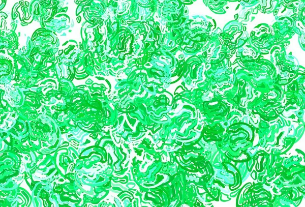 Světle Zelená Žlutá Vektorová Šablona Chaotickými Tvary Ilustrace Barevnými Tvary — Stockový vektor