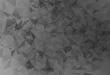 Light Gray vektör mozaik şablonu. Yarım ton şeklinde, üçgenli yaratıcı illüstrasyon. Broşürünüz için yepyeni bir tasarım..