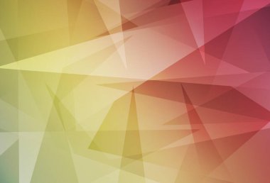 Açık yeşil, kırmızı vektör desenli çokgen. Renkli üçgenli modern soyut illüstrasyon. İniş sayfası için modern şablon.